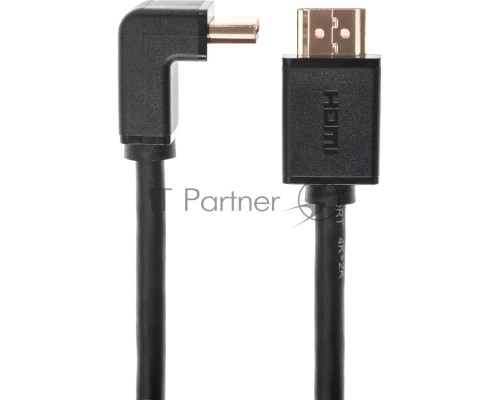 Кабель HDMI---HDMI ver 2.0 угловой коннектор 90град  3м,Telecom <TCG225-3M>