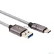 Кабель-адаптер USB 3.1 Type-Cm --> USB 3.0 Am, 2метра  VCOM/Telecom <TC403M-2M>
