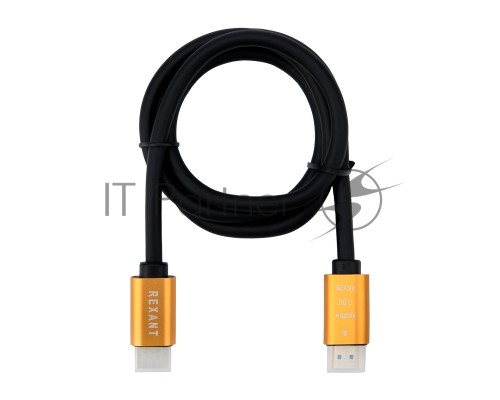 Кабель REXANT HDMI - HDMI 2.0 длина 1 метр (GOLD)