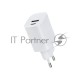 Сетевое зарядное устройство REXANT USB + Type-C, 5V, 2.4 A, белое