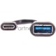 Кабель-адаптер  Type-Cm --> USB 3.0 Af , OTG, 1,5A , 5,0Gbps , Alum grey 0,2m Telecom (TC409M)
