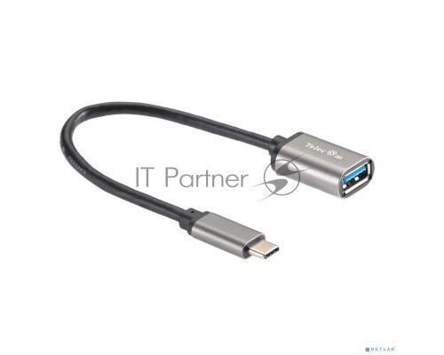 Кабель-адаптер  Type-Cm --> USB 3.0 Af , OTG, 1,5A , 5,0Gbps , Alum grey 0,2m Telecom (TC409M)