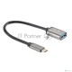 Кабель-адаптер  Type-Cm --> USB 3.0 Af , OTG, 1,5A , 5,0Gbps , Alum grey 0,2m Telecom (TC409M)
