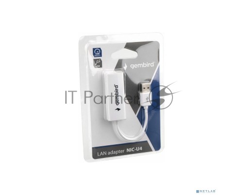 Сетевой адаптер Ethernet Gembird NIC-U4 USB 2.0 - Fast Ethernet adapter