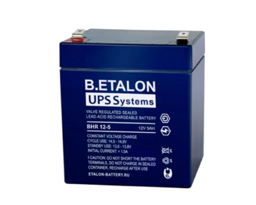 [Эталон] B.ETALON Аккумулятор BHR 12-5 (12 В 5 Ач, Нож F2 (Faston)) 