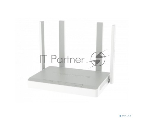 Роутер беспроводной Keenetic Sprinter (KN-3710) с Mesh Wi-Fi 6 AX1800, 4-портовым Smart-коммутатором и переключателем режима роутер/ретранслятор