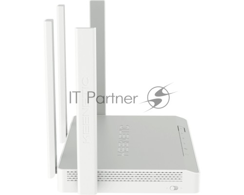 Роутер беспроводной Keenetic Sprinter (KN-3710) с Mesh Wi-Fi 6 AX1800, 4-портовым Smart-коммутатором и переключателем режима роутер/ретранслятор