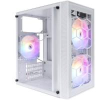 1STPLAYER FIREBASE X1 White / mATX / 3x120mm LED fans / X1-WH-3F1-W