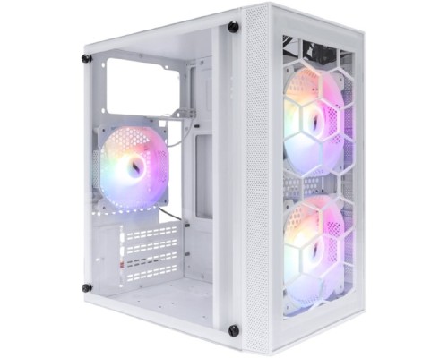 [Корпус] 1STPLAYER FIREBASE X1 White / mATX / 3x120mm LED fans / X1-WH-3F1-W