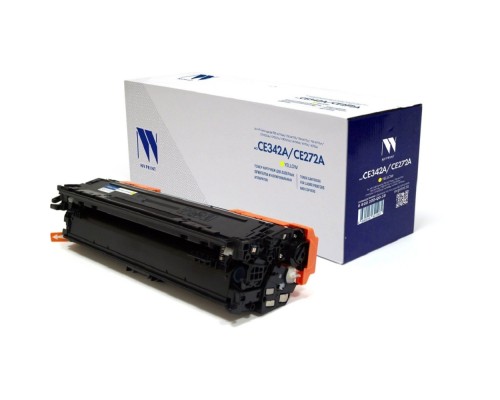 [Расходные материалы] Картридж NVP совместимый NV-CE342A/CE272A Yellow универсальные для HP Color LaserJet 700 M775dn/ 700 M775f/ 700 M775z/ 700 M775z+/ CP5525dn/ CP5525n/ CP5525xh/ M750dn/ M750n/ M750xh (16000k)
