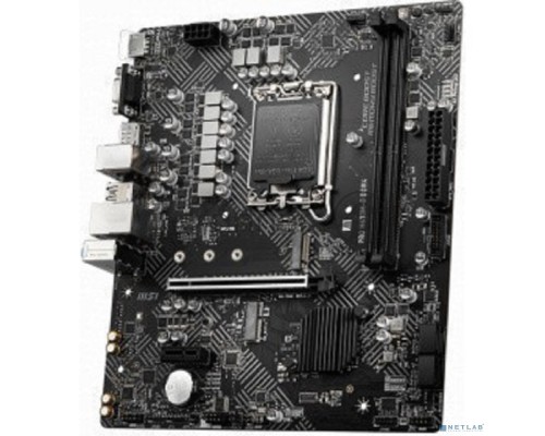 Материнская плата MSI PRO H610M-G DDR4, LGA 1700, Intel H610, 2xDDR4, 4xSATA, 1xM.2, 1xPCI-E 4.0 x16, 1xPCI-E 3.0 x1, 1xHDMI, 1xDisplayPort, 1xVGA, 1xRJ45 1Gb, 2xUSB-A 3.2 Gen 1, 4xUSB-A 2.0, 3x3.5мм, 7.1, Micro-ATX