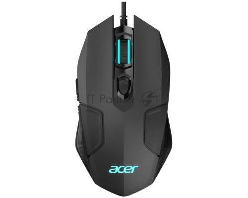 Мышь проводная Acer OMW170 черный, 3200 dpi, USB, кнопки - 6