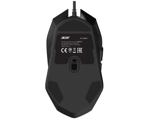Мышь проводная Acer OMW170 черный, 3200 dpi, USB, кнопки - 6