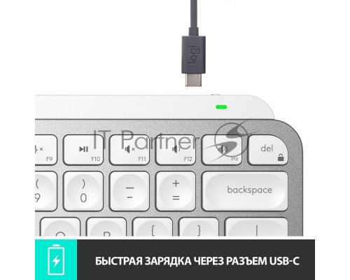 Клавиатура беспроводная Logitech MX Keys MINI Pale Grey (920-010502)