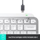 Клавиатура беспроводная Logitech MX Keys MINI Pale Grey (920-010502)