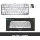 Клавиатура беспроводная Logitech MX Keys MINI Pale Grey (920-010502)