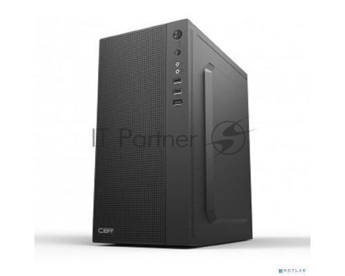 Компьютерный корпус CBR PCC-MATX-MX08-WPSU mATX Minitower MX08, без БП, 2*USB 2.0, HD Audio+Mic, Black