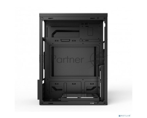 Компьютерный корпус CBR PCC-MATX-MX08-WPSU mATX Minitower MX08, без БП, 2*USB 2.0, HD Audio+Mic, Black
