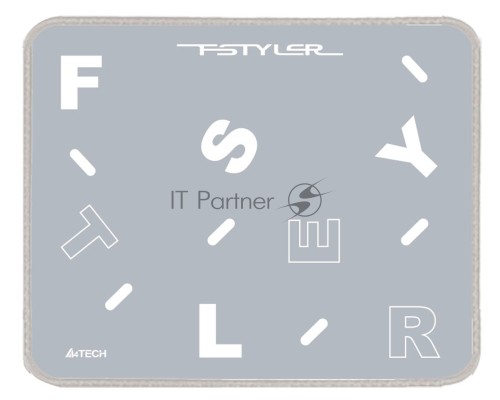 Коврик для мыши A4Tech FStyler FP25 серый/белый 250x200x2мм