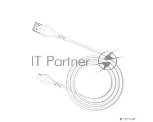 Кабель USB Micro/ HOCO HC-10505 X37/ 1m/ 2.4A/ White