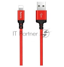 Кабель HOCO X14 красный-черный HC-62837 USB - Lightning, 1m, 2A, Нейлон