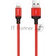 Кабель HOCO X14 красный-черный HC-62837 USB - Lightning, 1m, 2A, Нейлон