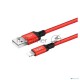 Кабель HOCO X14 красный-черный HC-62837 USB - Lightning, 1m, 2A, Нейлон