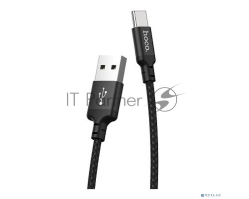 Кабель HOCO X14 черный HC-62868 USB - USB Type-C, 1m, 2A, Нейлон