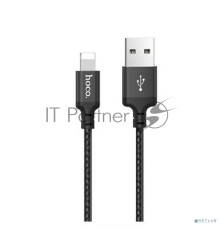 Кабель HOCO X14 черный HC-62882, USB - Lightning, 2m, 1.7A, Нейлон
