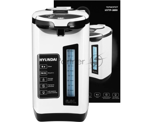 Термопот Hyundai HYTP-3850 6л. 750Вт белый/черный