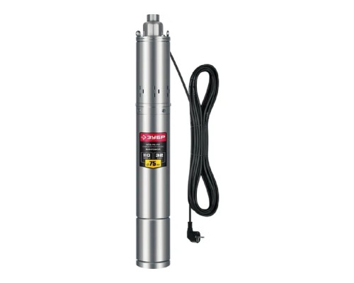 [Бензоинструмент] Скважинный насос Зубр НСВ-75-110,  винтовой