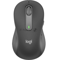Мышь беспроводная Logitech Signature M650 L LEFT графитовый, 4000 dpi, радиоканал, Bluetooth, USB, кнопки - 5