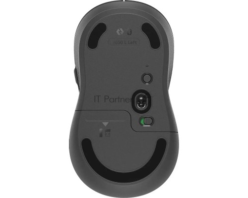 Мышь беспроводная Logitech Signature M650 L LEFT графитовый, 4000 dpi, радиоканал, Bluetooth, USB, кнопки - 5