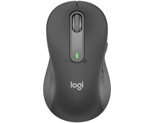Мышь беспроводная Logitech Signature M650 L LEFT графитовый, 4000 dpi, радиоканал, Bluetooth, USB, кнопки - 5