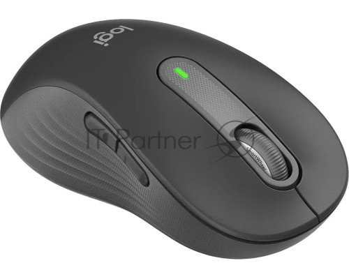 Мышь беспроводная Logitech Signature M650 L LEFT графитовый, 4000 dpi, радиоканал, Bluetooth, USB, кнопки - 5