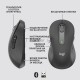 Мышь беспроводная Logitech Signature M650 L LEFT графитовый, 4000 dpi, радиоканал, Bluetooth, USB, кнопки - 5