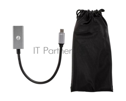 Адаптер USB Type-Cm---->DP(f) 1.4v, 8K@ 60Hz, Alum  Shell,VCOM <CU480M>