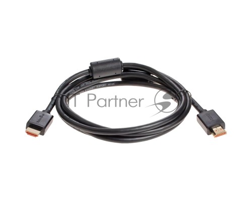 Кабель HDMI-19M --- HDMI-19M ver 2.0+3D/Ethernet ,2m, 2 фильтра Telecom/VCOM  <TCG215F-2M>