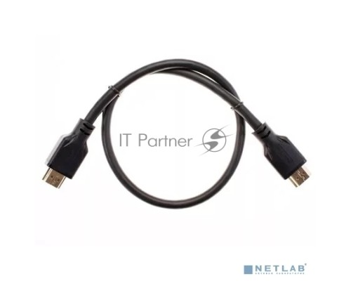 Кабель HDMI 19M/M,ver. 2.1, 8K@60 Hz 0.5m Telecom/VCOM  <TCG255-0.5M>
