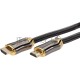 Кабель HDMI 19M/M,ver. 2.1, 8K@60 Hz 3m метал разъемы, нейлоновая оплетка Telecom <TCG300-3M>