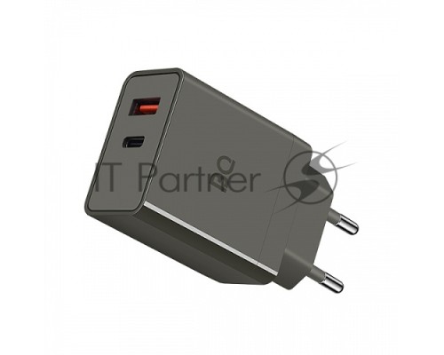 Зарядное устройство BQ Charger 38W2A01 (2 ports Type-C + USB, PD 20W+QC3.0 18W, 38W total) grey