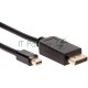 Кабель-переходник Mini DisplayPort M -> Display Port M  4K*60 Hz 1,8м VCOM <CG682-1.8M>