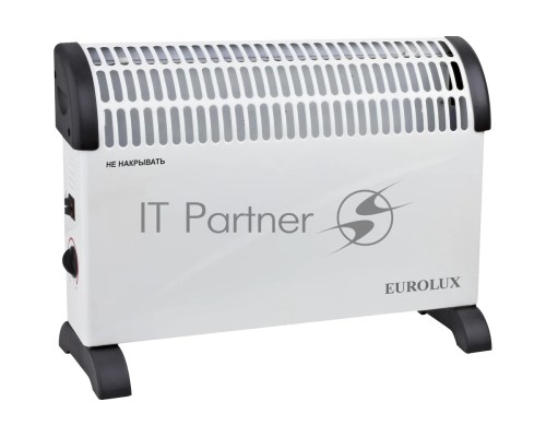 Конвектор Eurolux ОК-EU-2000C белый, 2000 Вт, 25 м2, термостат