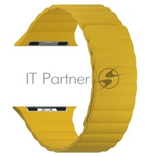 Кожаный ремешок для Apple Watch 38/40 mm LYAMBDA POLLUX DSP-24-40-YL Yellow