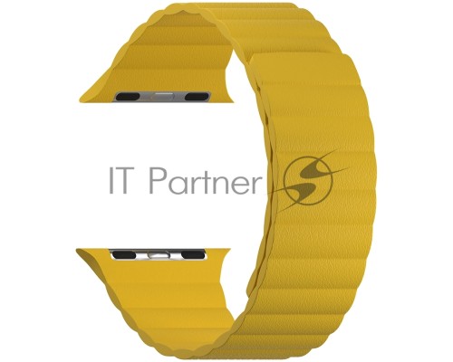 Кожаный ремешок для Apple Watch 38/40 mm LYAMBDA POLLUX DSP-24-40-YL Yellow