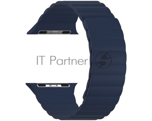 Кожаный ремешок для Apple Watch 42/44 mm LYAMBDA POLLUX DSP-24-44-DB Dark Blue