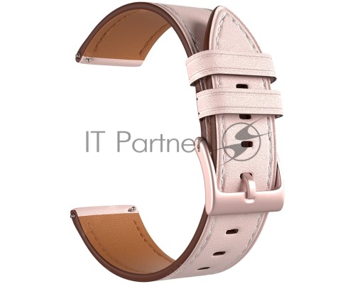 Универсальный кожаный ремешок для часов 22 mm LYAMBDA NEMBUS LWA-S41-22-PK Pink