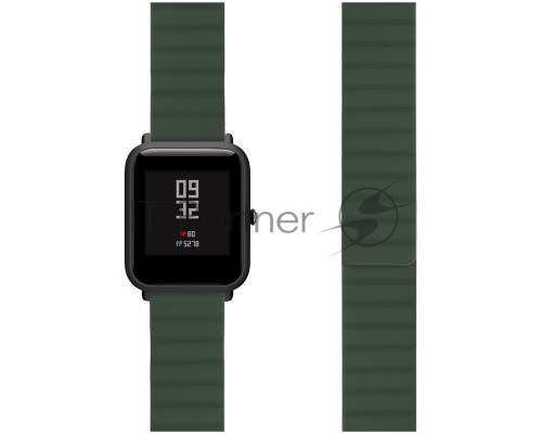 Универсальный силиконовый ремешок для часов 20 mm LYAMBDA ACRUX DSJ-32-20-GN Green