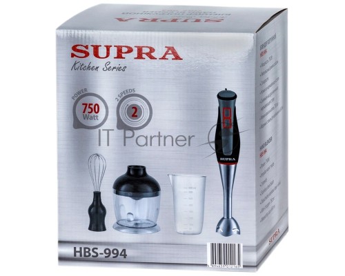 Блендер погружной SUPRA HBS-994, 750 Вт, черный