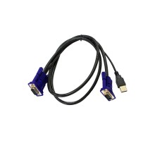 ORIGO OKVMCU/A1A KVM-кабель с разъемами VGA и USB, 1.8 м
